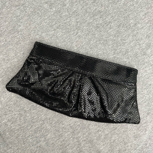 Lauren Merkin Snake Print Snake Skin Clutch - Picture 1 of 2